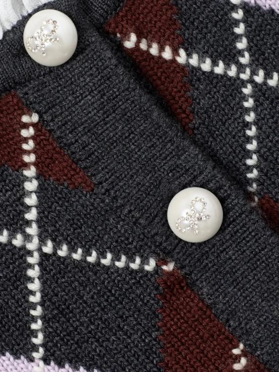 26SS [키즈] 셀프 포트레이트 가디건 RS26732CGR GREY Grey - SELF PORTRAIT