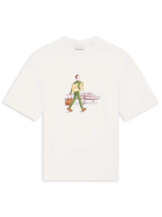 26SS 드롤드무슈 반팔 티셔츠 JTS290CO002 OW White