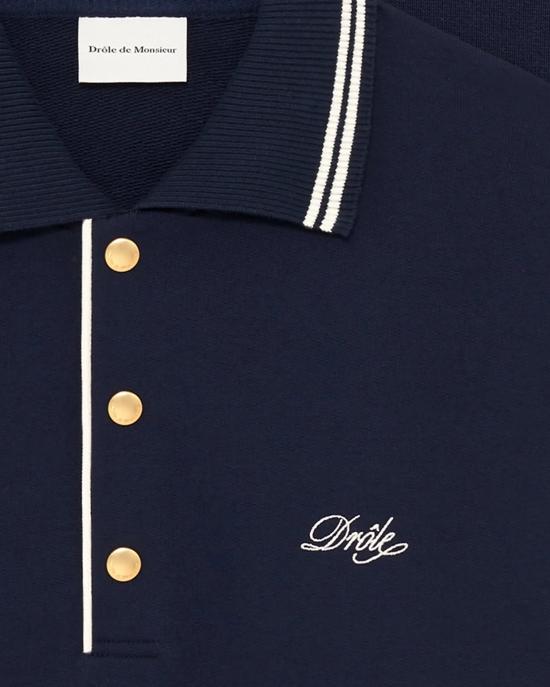 26SS 드롤드무슈 폴로 티셔츠 JPL132CO127 NY Blue - DROLE DE MONSIEUR