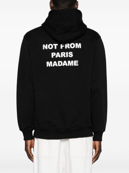 26SS 드롤드무슈 후드 티셔츠 PERMHO162CO127 BL Black - DROLE DE MONSIEUR