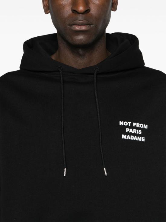 26SS 드롤드무슈 후드 티셔츠 PERMHO162CO127 BL Black - DROLE DE MONSIEUR