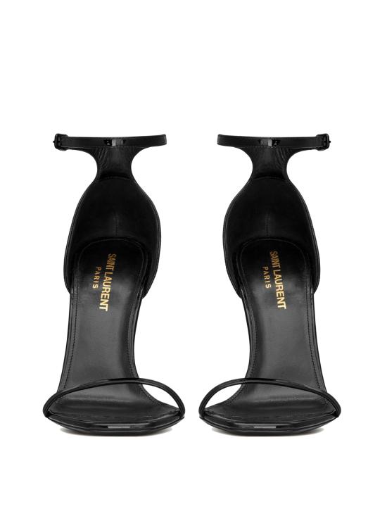 26SS 생로랑 오피움 샌들 페이턴트 5576621TV1A 1000 Black - SAINT LAURENT