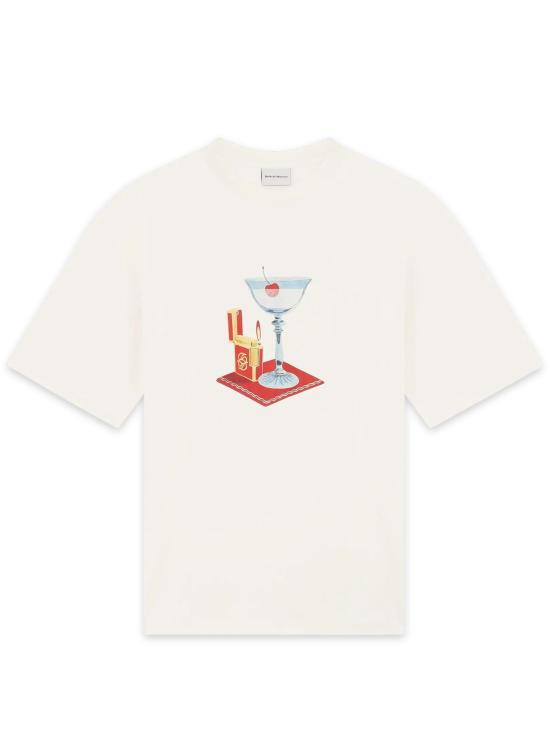 26SS 드롤드무슈 반팔 티셔츠 JTS291CO002 OW White