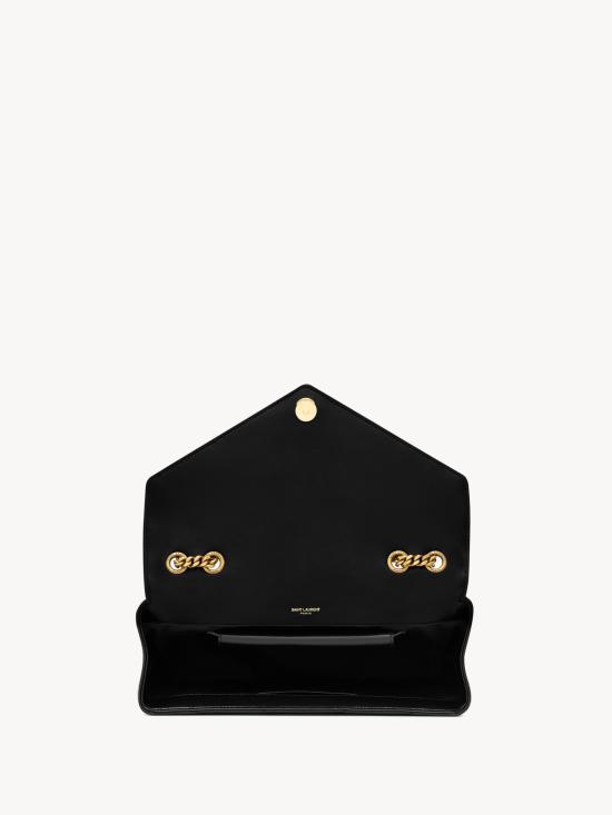 26SS 생로랑 루루 마틀라세 램스킨 미디움 숄더백 801439AAEAX 1000 Black - SAINT LAURENT