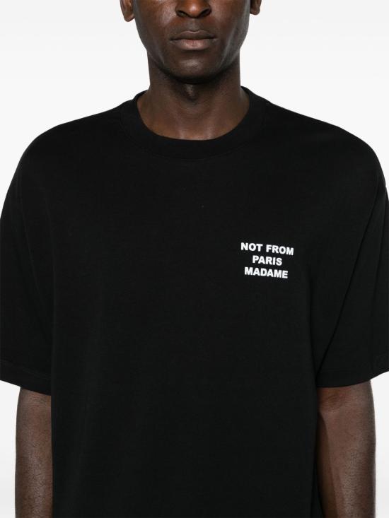 26SS 드롤드무슈 반팔 티셔츠 PERMTS203CO002 BL Black - DROLE DE MONSIEUR