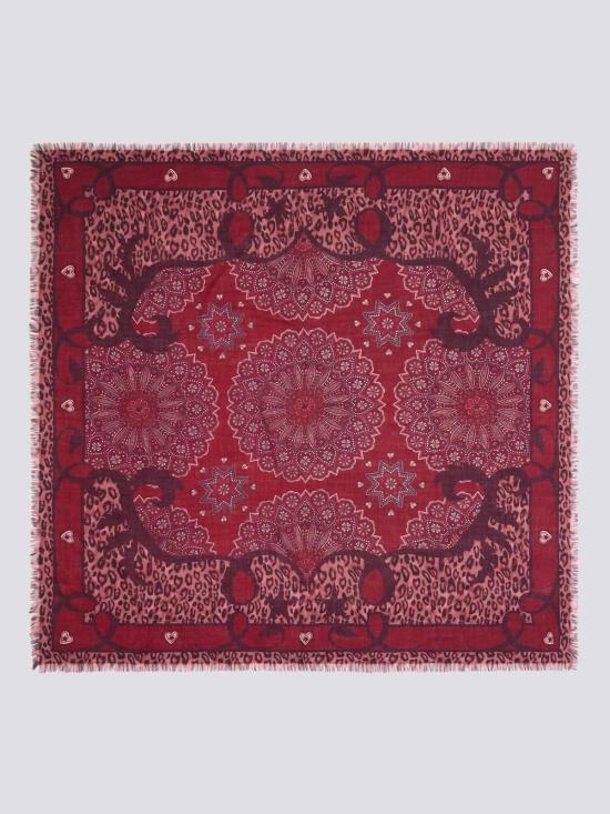  헤일리 멘지스 머플러/스카프 달튼 캐시미어 울 스카프 레드 - HAYLEY MENZIES