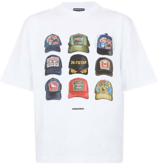 26SS 디스퀘어드2 반팔 티셔츠 S78GD0112D20033100 WHITE