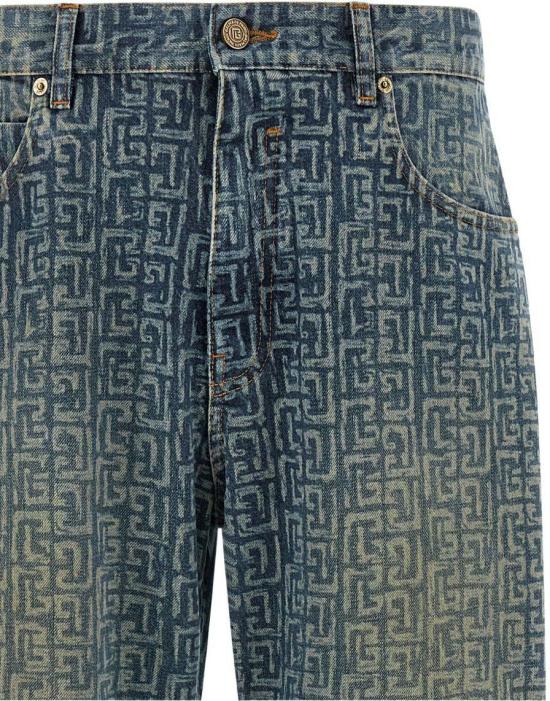 26SS 발망 데님 팬츠 GH1ML135DG126AW BLUE - BALMAIN