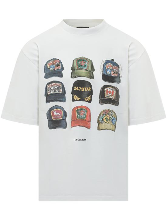 26SS 디스퀘어드2 반팔 티셔츠 S78GD0112D20033 100 WHITE