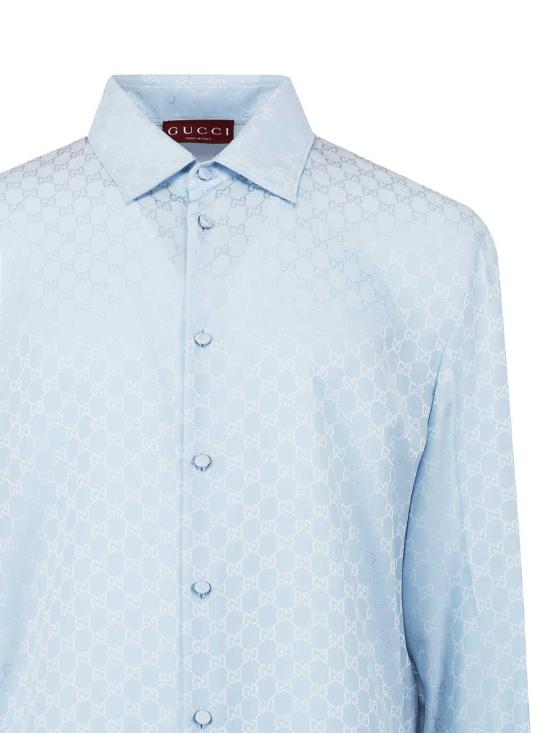 25FW 구찌 긴팔 셔츠 847034ZATF94977 Light Blue - GUCCI
