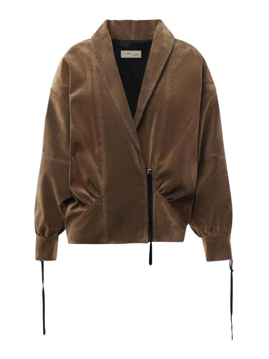  나인 미니츠 가죽 자켓 25PRNCP0015 Camel