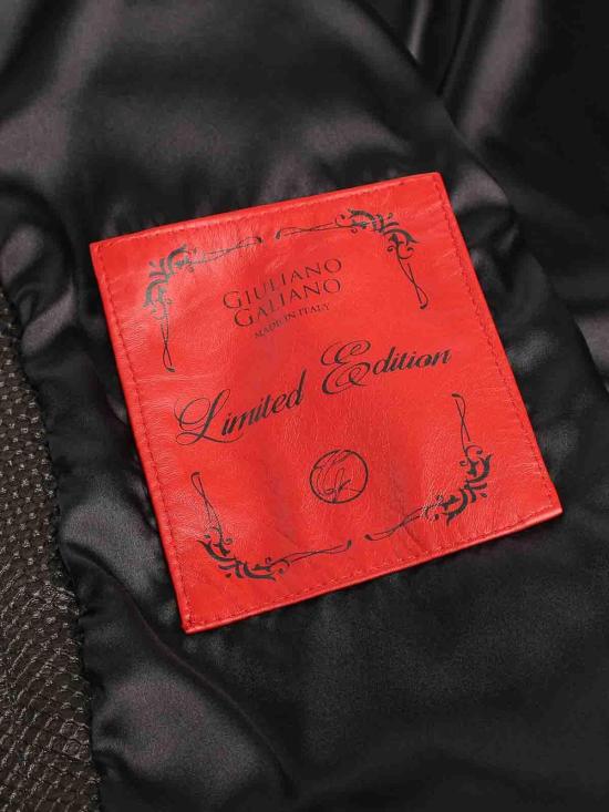 26SS 줄리아노 갈리아노 가죽 자켓 JULIUSCAESARPITONENERO Black - GIULIANO GALIANO