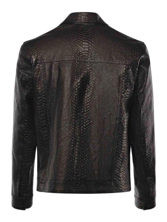 26SS 줄리아노 갈리아노 가죽 자켓 JULIUSCAESARPITONENERO Black - GIULIANO GALIANO