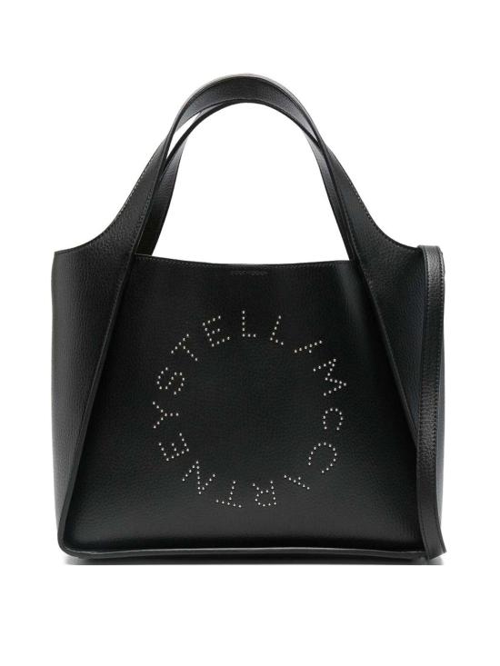 26SS 스텔라 맥카트니 로고 크로스바디 토트백 513860WP05631000 Black