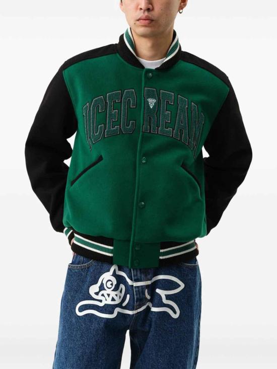 25FW 아이스크림 봄버 자켓 IC25302GREENBLACK Green - ICECREAM