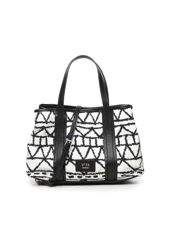 25SS 브이73 토트백 73BS8VH01NEROBIANCO Black
