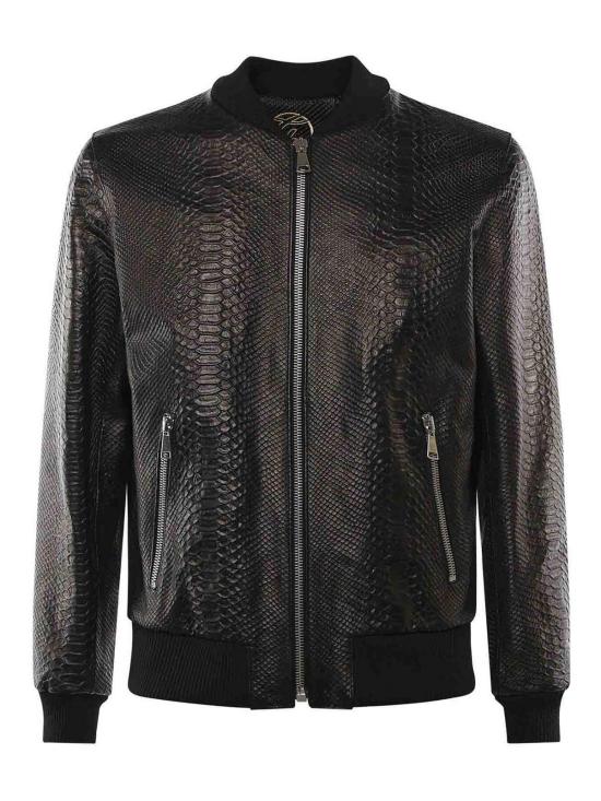 26SS 줄리아노 갈리아노 봄버 자켓 MIAMIVICEPITONENERO Black