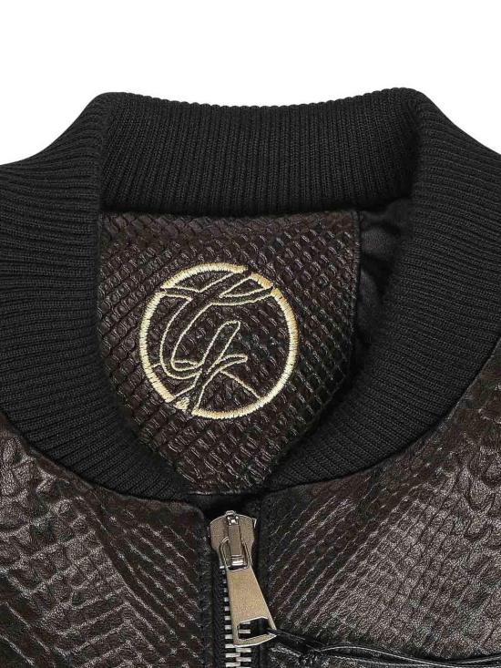 26SS 줄리아노 갈리아노 봄버 자켓 MIAMIVICEPITONENERO Black - GIULIANO GALIANO