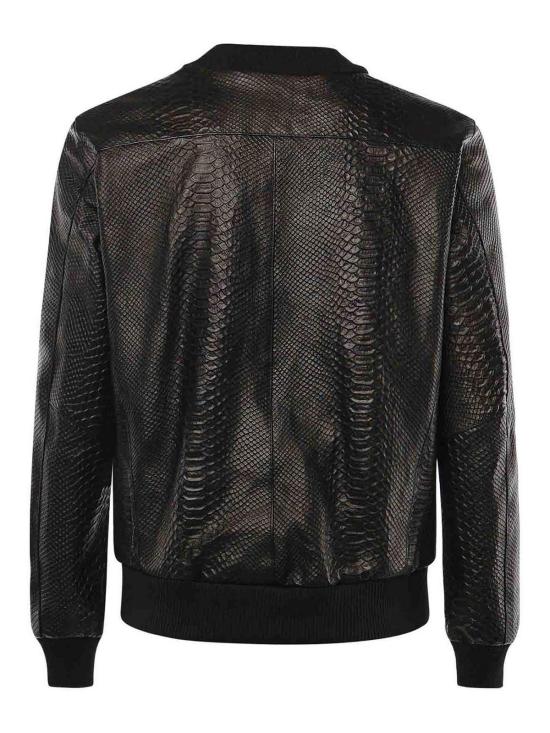 26SS 줄리아노 갈리아노 봄버 자켓 MIAMIVICEPITONENERO Black - GIULIANO GALIANO