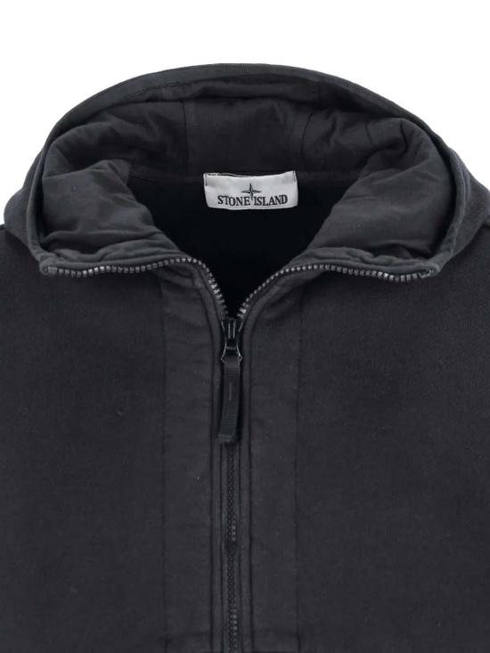  스톤 아일랜드 후드 티셔츠 K2S156100078S0185V0029 Black - STONE ISLAND