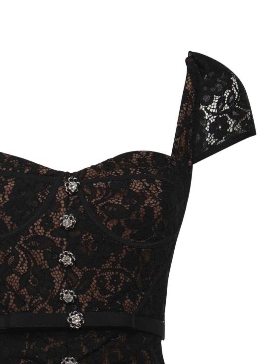 26SS 셀프 포트레이트 미디 스커트 RS26173MAB Black - SELF PORTRAIT