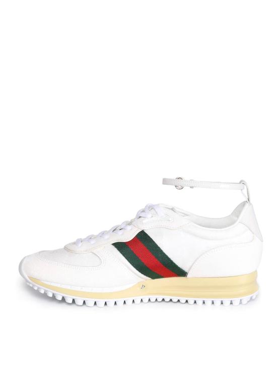 26SS 구찌 리모션 레이스업 스웨이드 스니커즈 832918AAEZM9067 White - GUCCI