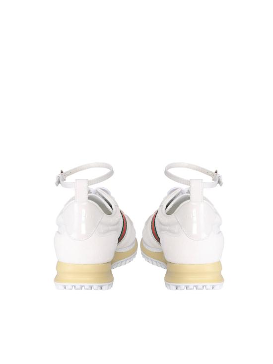 26SS 구찌 리모션 레이스업 스웨이드 스니커즈 832918AAEZM9067 White - GUCCI