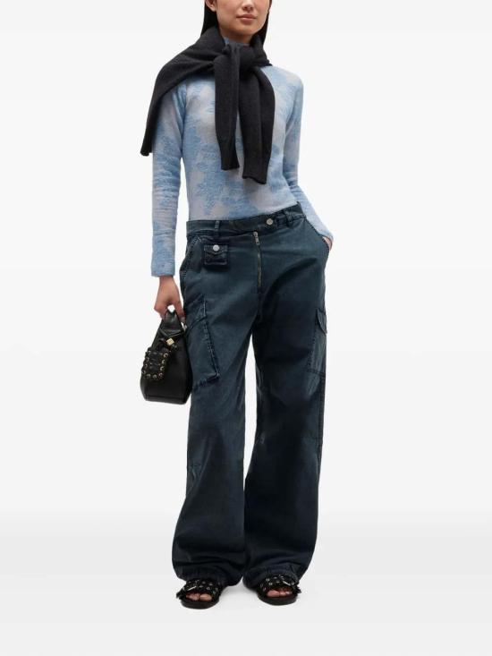 26FW 가니 트레이닝/조거 팬츠 W1011683 Light Blue - GANNI