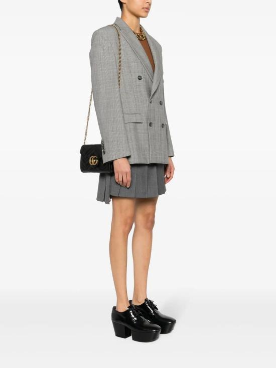  구찌 GG 마몽 마틀라세 미니백 474575DTD1T1000 Black - GUCCI