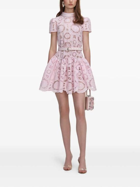 26SS 셀프 포트레이트 미디 스커트 RS26167SP Pink - SELF PORTRAIT