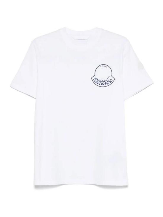  몽클레어 로고 코튼 티셔츠 K20918C0001389AJS00A White