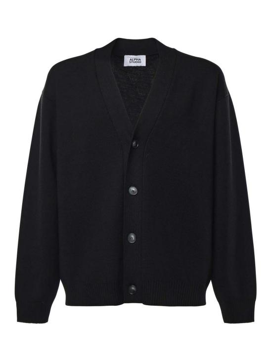25FW 알파스튜디오 가디건 AU3061E1002 Black