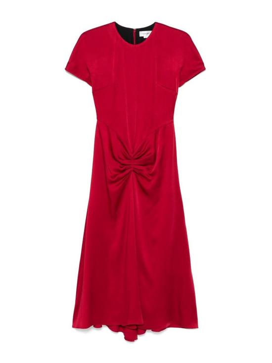 25FW 빅토리아 베컴 미디 스커트 1325WDR006571BROSE Red