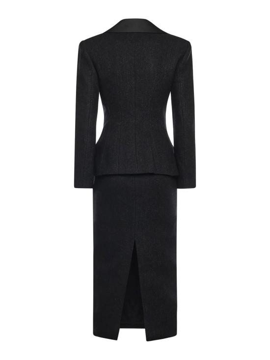 27SS 셀프 포트레이트 미디 스커트 RS26041MB Black - SELF PORTRAIT