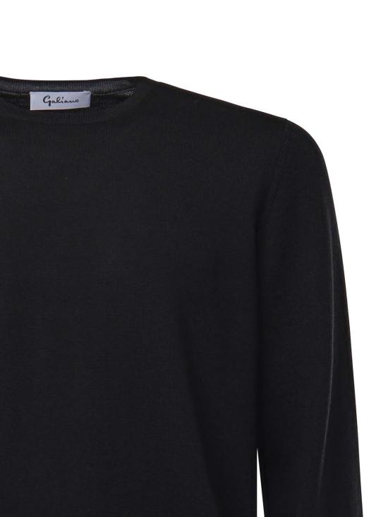 25FW 줄리아노 갈리아노 스웨터 143E12 Black - GIULIANO GALIANO