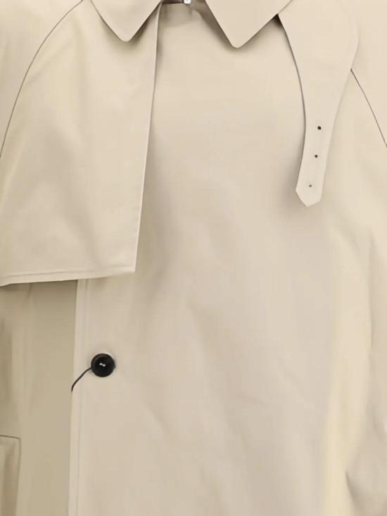  생로랑 코튼 트윌 소재 트렌치 케이프 848929Y3A999610 Beige - SAINT LAURENT