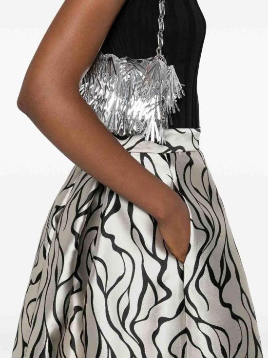 25FW 루나티카 밀라노 미디 스커트 LUNA88JQSTREAKSGREY Grey - LUNATICA MILANO 