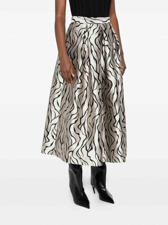 25FW 루나티카 밀라노 미디 스커트 LUNA88JQSTREAKSGREY Grey - LUNATICA MILANO 