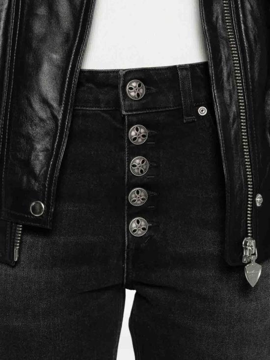 25FW 돈답 스트레이트 팬츠 DP268BDS0369DLM3DD999 Black - DONDUP