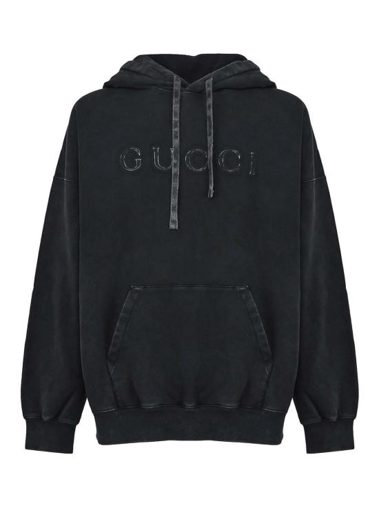 25FW 구찌 더블 코튼 저지 스웨트셔츠 795470XJHD31000 Grey