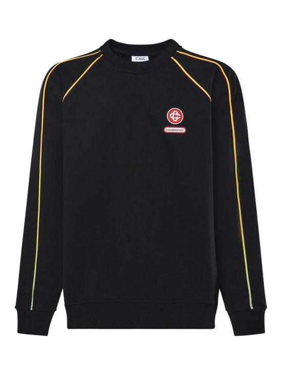 26FW 카사블랑카 긴팔 티셔츠 MAW25JTP43701 Black