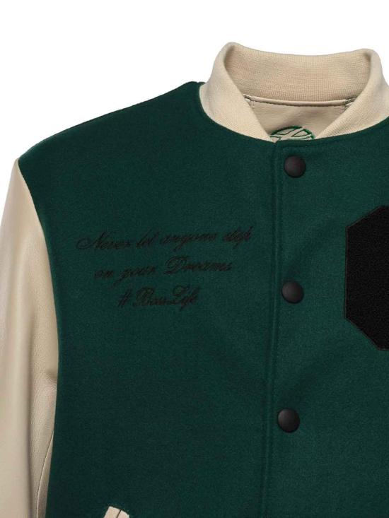 26SS 줄리아노 갈리아노 봄버 자켓 VARSITYNAPPAVERDE Green - GIULIANO GALIANO