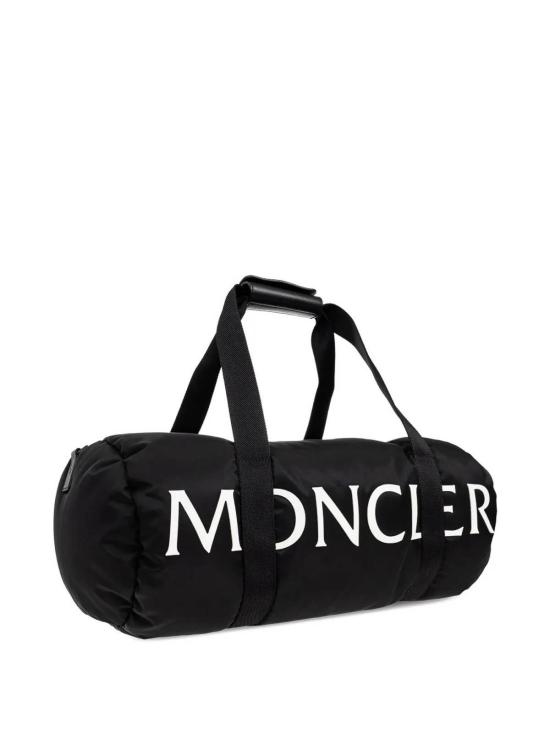  몽클레어 로고 워터 리펠런트 다운 필 더플백 5G00001M8321999 Black - MONCLER