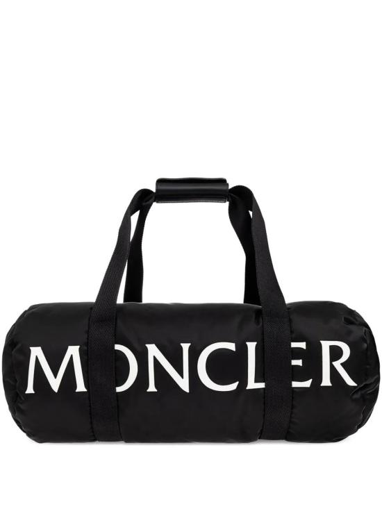  몽클레어 로고 워터 리펠런트 다운 필 더플백 5G00001M8321999 Black - MONCLER