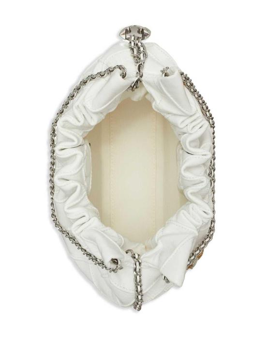 26SS 토리버치 미니 플레밍 디스트레스드 토트 백 164022100 White - TORY BURCH