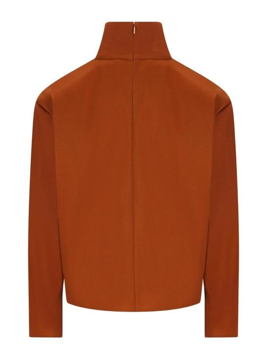 25FW 생로랑 실크 블렌드 탑 845857Y5J952498 - SAINT LAURENT