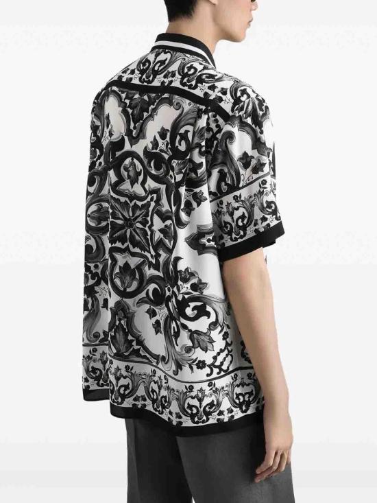 25FW 돌체앤가바나 반팔 셔츠 G5LG9THI1Y6IZ3TN Black - DOLCE & GABBANA