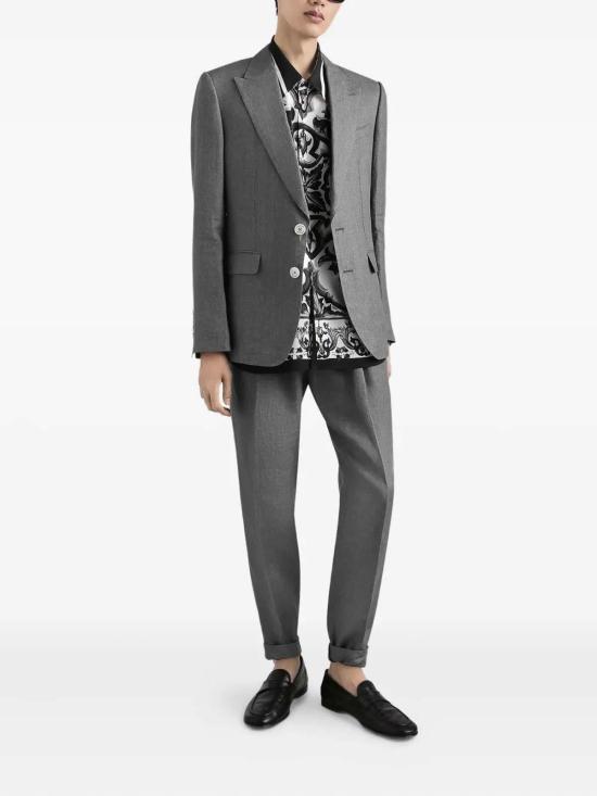 25FW 돌체앤가바나 반팔 셔츠 G5LG9THI1Y6IZ3TN Black - DOLCE & GABBANA