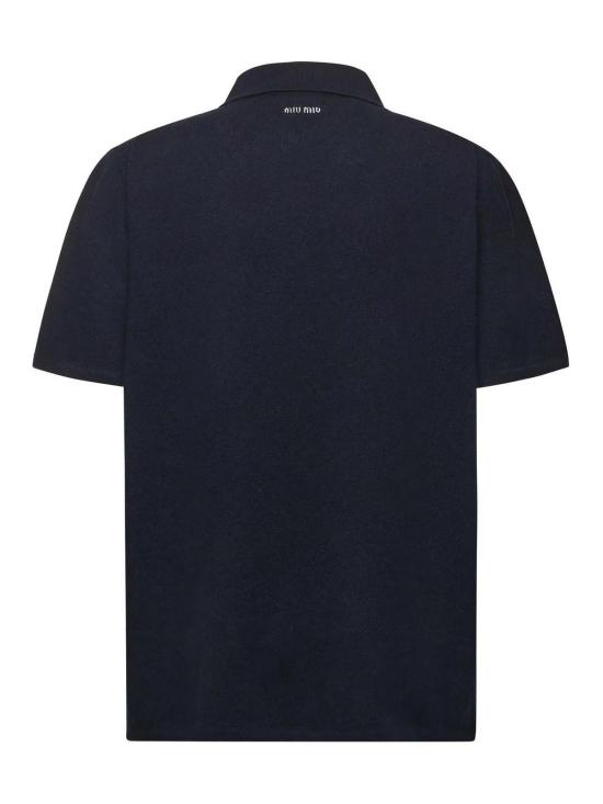  미우미우 폴로 티셔츠 MML00X18A9F0008 Blue - MIU MIU
