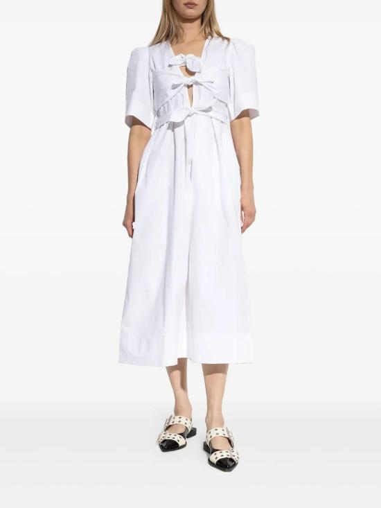 26SS 가니 미디 스커트 W1115151 White - GANNI